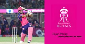 Riyan Parag Named Captain of Rajasthan Royals for IPL 2026