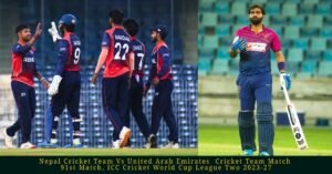 Nepal National Cricket Team Vs United Arab Emirates National Cricket Team Match Scorecard