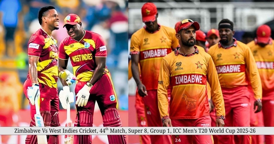 Zimbabwe National Cricket Team Vs West Indies Cricket Team Match Scorecard