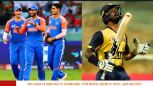 Sri Lanka National Cricket Team Vs India National Cricket Team Match Scorecard