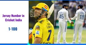 Jersey Number in Cricket India