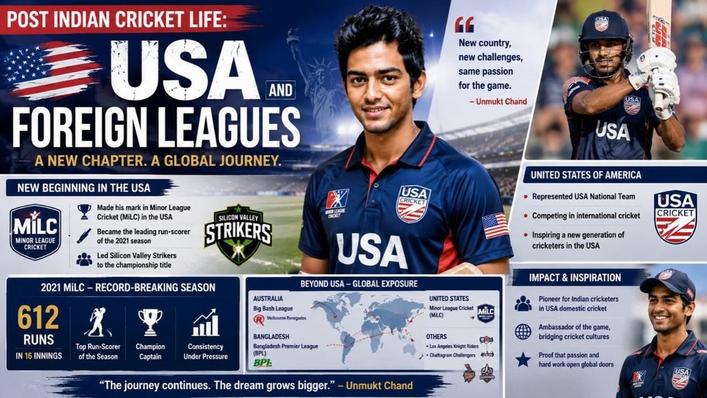 Post Indian Cricket Life: USA and Foreign leagues